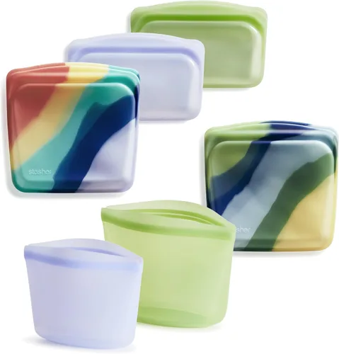 Vista 11 de Stasher Bolsas de silicona reutilizables para almacenamiento de alimentos