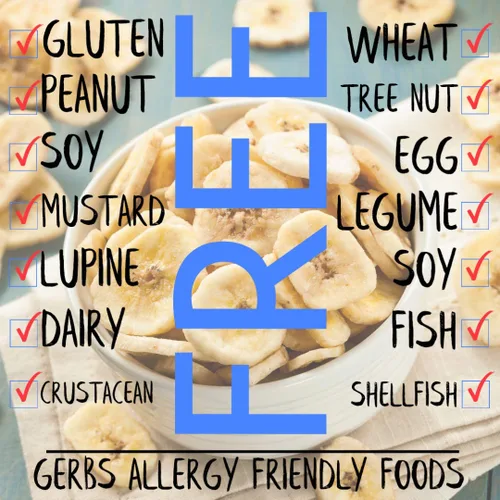 Vista 4 de Frutas secas GERBS, Top 14 libres de alergia alimentaria, sin sulfuro, sin conservantes, sin OMG, vegano