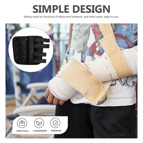 Vista 3 de KICHOUSE Breathable Elbow Brace Splint for Cubital Tunnel Support, Adjustable Arm Immobilizer for Injury, Elbow Protector for Men and Women, Medium