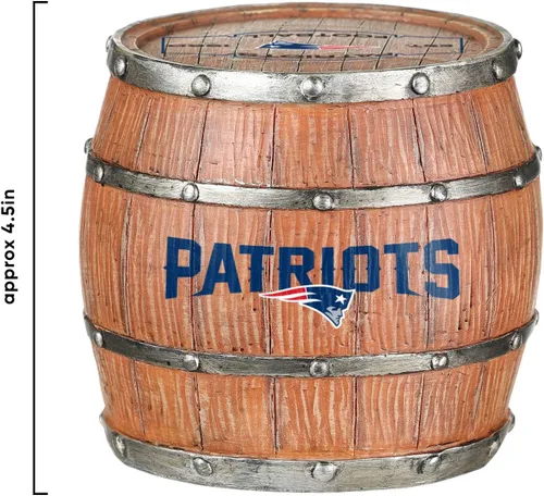 Vista 6 de FOCO NFL Team Logo 5-Pack Barrel Beverage Drink Coaster Set