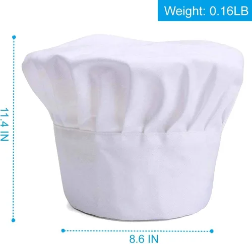 Vista 2 de Sombrero de chef gorra de chef ajustable de alta calidad para adultos