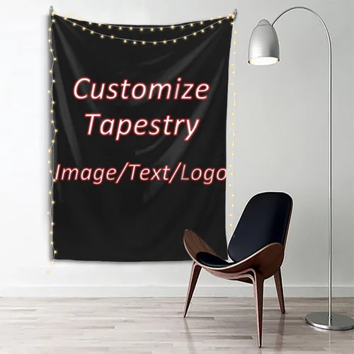 Vista 18 de RMWD Studio 24x42in Custom Tapestry for Wall Bedroom Living Room, Custom Backdrop Personalized With Photo Image Text, Banners And Signs Customize