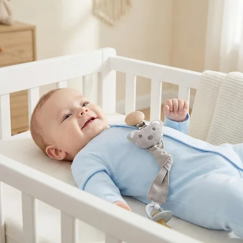 Vista 8 de Pinzas para chupete – Paquete de 5 soportes para chupete para bebés niños y niñas – Cuentas de dentición Soothie Binky Clips mordedores – La mejor