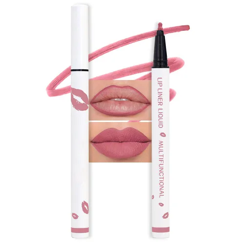 Vista 20 de evpct Lápiz Marcador de Línea de Labios Líquido de Larga Duración, Resistente al Agua, Rojo Oscuro Mate, Marcador de Línea de Labios y Lápiz Labial