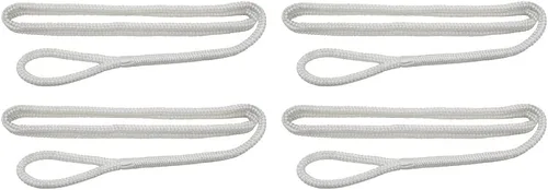 Vista 21 de Extreme Max 3006.2168 BoatTector Premium Línea de Guardabarros de Nailon de Doble Trenza Paquete de Valor de 2 - 3/8" x 6', Negro