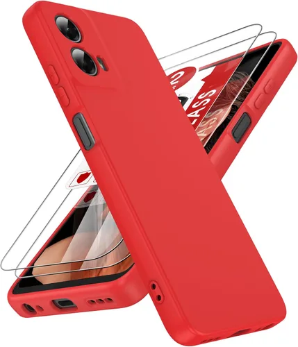 Vista 88 de LeYi Funda para Motorola Moto G Play 4G 2024: Funda para Moto G Play 4G 2024 con funda delgada y antiarañazos, silicona líquida a prueba de golpes