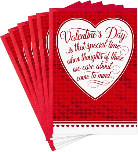 Vista 8 de Hallmark Paquete de tarjetas del día de San Valentín, amor con purpurina (10 tarjetas de San Valentín con sobres)