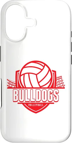 Vista 32 de Bulldogs Volleyball Back to School Spirit R Case for iPhone XR