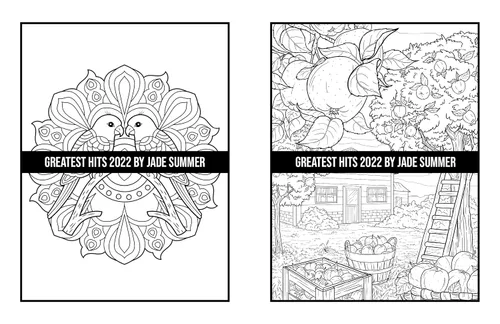 Vista 40 de Greatest Hits An Adult Coloring Book with the 100 Best Pages from the Jade Summer Collection