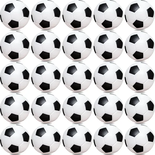 Vista 10 de Bolas antiestrés de fútbol mini 96 piezas de 5 cm de espuma deportiva a granel para niños y adultos, pequeños recuerdos de fiesta de fútbol, bolas