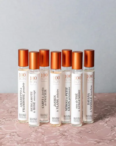 Vista 3 de 100 BON Solaire - Fragancia floral orgánica 100% natural con bergamota, jazmín, ylang-ylang, menta y coco para mujeres y hombres, 0.5 onzas líquidas