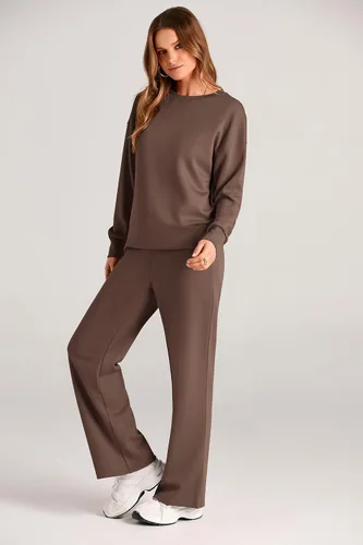 Vista 9 de PRETTYGARDEN Conjunto de 2 piezas para mujer, camiseta de manga larga y pantalones largos para otoño, conjunto de chándal