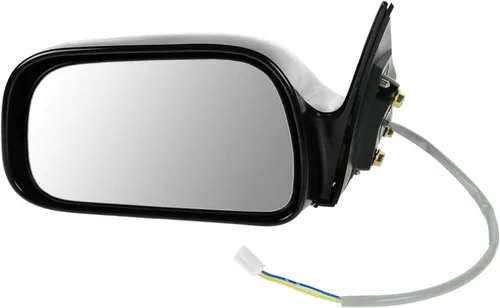 Vista 92 de TRQ Espejo plegable con calefacción eléctrica del lado del conductor con indicador de punto ciego pintura a juego negro liso compatible con Kia