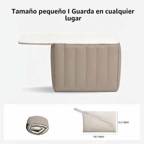 Vista 6 de Havnby Pickup Cabin - Paquete de colchón de espuma de aire TPU y almohadilla extensible para Ford, amplía el espacio diagonal para dormir a 6 pies 3