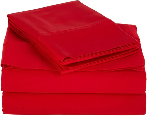 Vista 12 de Juego de sábanas de algodón peinado de 1500 TC para colchón de 38 a 17.7 in de profundidad (tamaño doble) Sábanas para cama (trifa, beige)