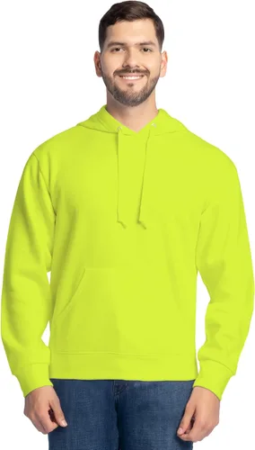 Vista 14 de Fruit of the Loom Men's Eversoft Fleece Pullover Hooded Sweatshirt, Moisture Wicking & Breathable Jersey jaspeado caqui