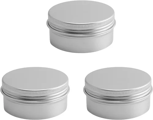 Vista 21 de Othmro 12 latas redondas de metal de 1.4 onzas, latas de aluminio, envases recargables de 1.4 fl oz, latas de lata con tapa de tornillo para 12