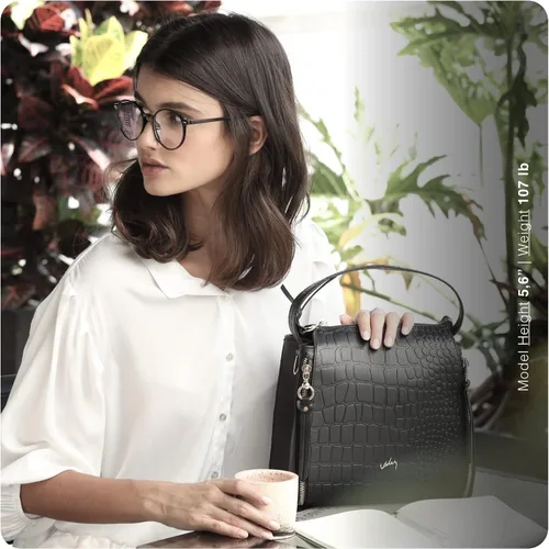 Vista 2 de VELEZ Bolsos pequeños de cuero para mujer, bolsos cruzados de diseñador