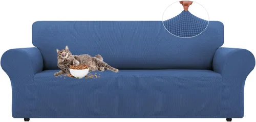 Vista 74 de LURKA Fundas elásticas para silla y sofá de 1 pieza, Fundas para sofá con protector elástico en la parte inferior para niños y perros