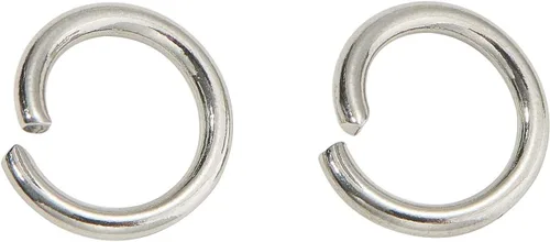 Vista 6 de DanLingJewelry 1000 anillos de salto abiertos de acero inoxidable 304 calibre 17 de 0.394 in para hacer joyas, conectores de joyería, encontrar