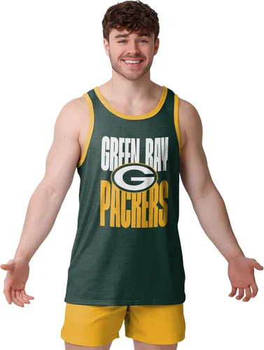 Vista 14 de FOCO NFL Mens NFL Team Logo Fashion Shirt Sleeveless Top