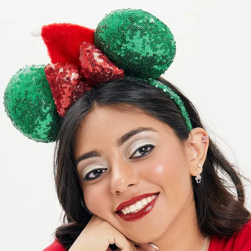 Vista 4 de Disney Orejas de Mickey Mouse y orejas de Minnie Mouse - Diademas de Disney - Orejas de ratón - Orejas de Minnie - Orejas de Disney