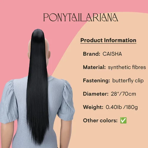 Vista 5 de PRETTYSHOP - Extensión de pelo largo y liso, resistente al calor