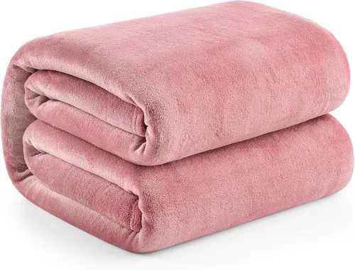 Vista 42 de Hansleep Manta de forro polar para sofá beige, súper suave manta de franela esponjosa y acogedora para todas las estaciones, beige, manta de 50x60