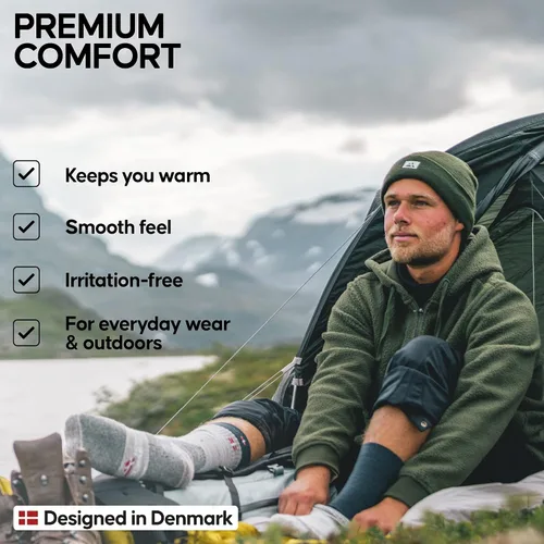 Vista 3 de DANISH ENDURANCE Gorro cálido con forro polar para hombres y mujeres sombrero de invierno