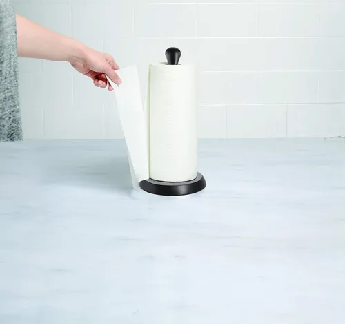 Vista 10 de Umbra Tug - Portarrollos de papel toalla moderno de una mano, negro