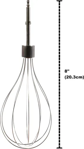 Vista 2 de Univen Batidor de chef de acero inoxidable CHM-WSK compatible con batidoras de mano Cuisinart serie CHM