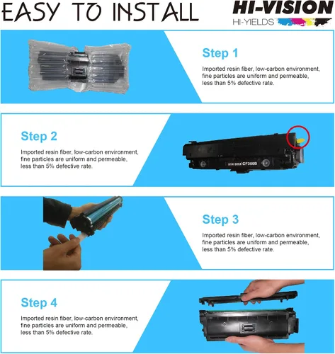 Vista 7 de HI-Vision - Cartucho de tóner compatible con C4127X para 27X 4127X 4127, funciona con impresora Laserjet 4000 4000n 4000t 4000tn 4000se 4050 4050n