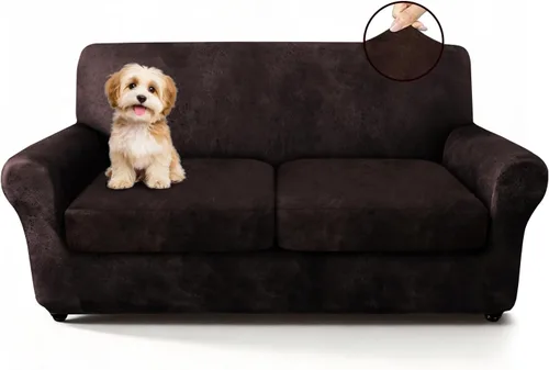 Vista 11 de ANARACHON - Funda elástica para sillón con aspecto de piel, 1 pieza Negro
