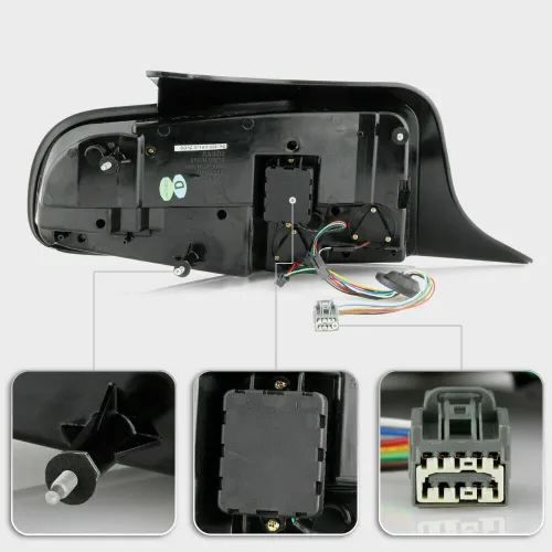 Vista 3 de Luz trasera izquierda derecha negro transparente para Ford Mustang Lente Transparente
