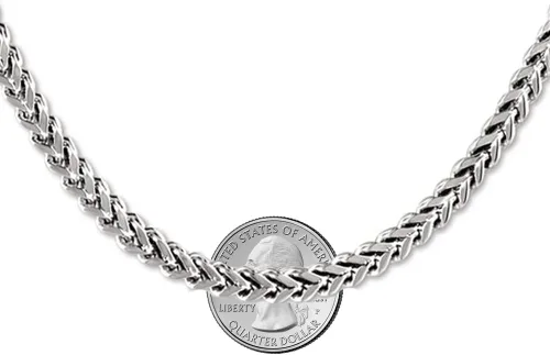 Vista 3 de Savlano Pulsera de plata de ley 925 chapada en rodio de 0.138 in y 0.217 in (0.217 in) para hombre, fabricada en Italia, viene con una caja de regalo