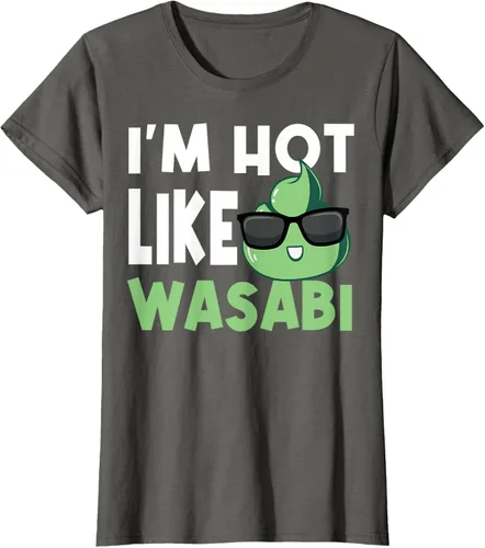 Vista 7 de Wasabi - Camiseta de condimentos de pasta picante de rábano picante japonés, Negro