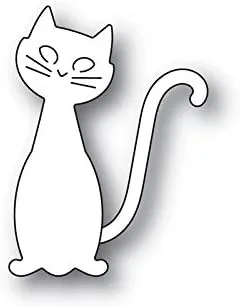 Vista 3 de MSBDIE - Troqueles de corte de metal con diseño de gato negro feliz para manualidades, álbumes de recortes y fabricación de tarjetas, papel