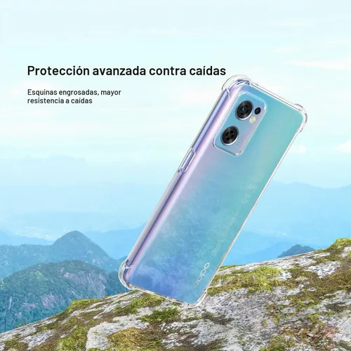 Vista 6 de USTIYA Caso para Reno 7 5G Clear TPU cuatro esquinas cubierta protectora transparente suave funda