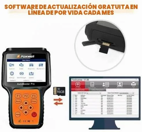 Vista 4 de FOXWELL NT680 Pro OBD2 escáner - Herramienta de escaneo de diagnóstico, escáner de coche de sistema completo - Lector de código de servicio