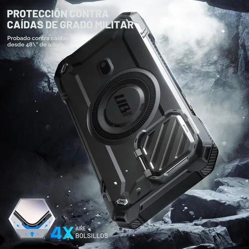 Vista 3 de SUPCASE para iPhone 15 Pro Max Funda con cubierta para cámara y soporte (UBMag XT) [Compatible con MagSafe] [Soporte incorporado]