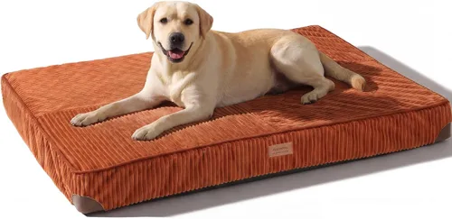 Vista 12 de FUKUMARU Cama para Perros, Camas Ortopédicas de Pana Engrosada para Perros con Funda Lavable, Cama Grande Impermeable para Perros para Jaula