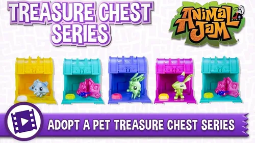 Vista 4 de Animal Jam Adopta un cofre del tesoro de mascotas sellado caja misteriosa de 24 cofres código de juego