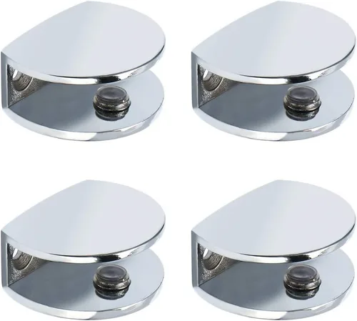 Vista 14 de Alise Soporte de ducha ajustable para estante de vidrio, soporte de abrazadera rectangular resistente para estantes de vidrio de 0.394-0.472 in