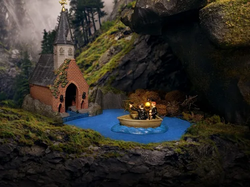 Vista 5 de Department 56 Harry Potter Village the Boathouse - Edificio iluminado, 9.1 pulgadas, multicolor