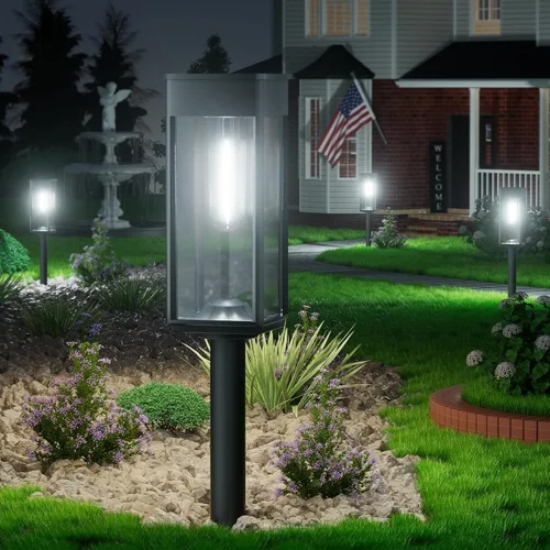 Vista 9 de BITPOTT Luces solares para caminos al aire libre, luces solares brillantes para exteriores, impermeables, IP65, paquete de 2 luces de jardín