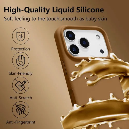 Vista 367 de Funda magnética de silicona para iPhone 13 Pro, color blanco antiguo [Compatible con Magsafe] [Forro de microfibra suave antiarañazos], funda