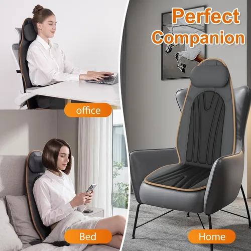 Vista 7 de SLOTHMORE Masajeador de espalda para silla, cojín de asiento de masaje