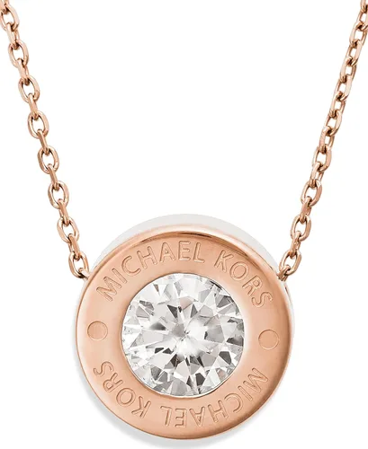 Vista 2 de Michael Kors Collar en tono oro rosa para mujer collares para mujeres joyería para mujer