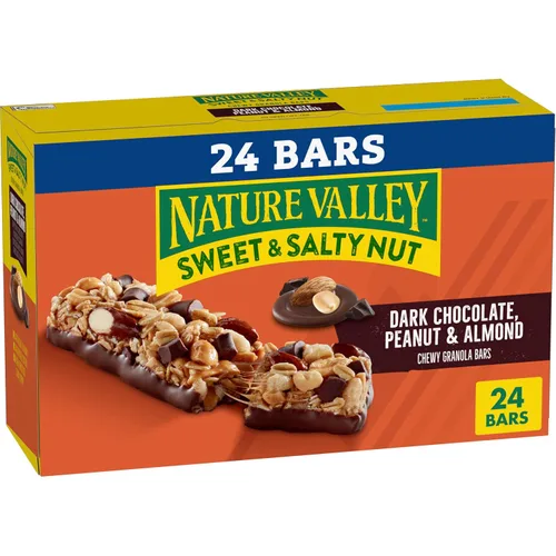 Vista 16 de Nature Valley Barras de granola de nueces dulces y saladas, maní, 15 barras, 18 onzas