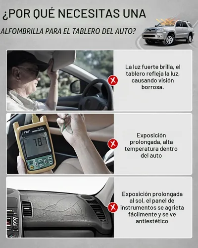 Vista 2 de CARTIST Cubierta para Tablero Compatible con Toyota 4Runner 2003 2004 2005 2006 2007 2008 2009 Accesorios Cubierta de Tablero Alfombra